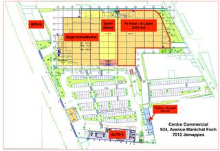 Bien commercial à louer à Jemappes - Surfaçe brute 3470 m2 .(possibilité de scinder: 2000 / 1470 m2 ou 2500 / 970 m2)Centre commercial situé le long...