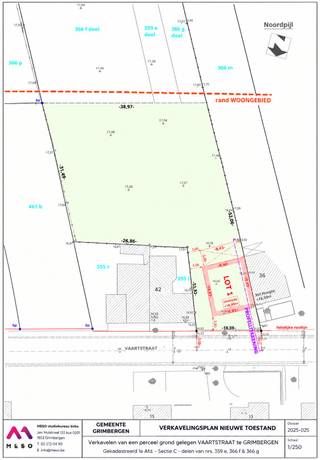 <p>Te koop in Grimbergen: een bouwgrond met achterliggende landbouwgrond voor halfopen bebouwing in de Vaartstraat. </p><p>Wie op zoek is naar een riant stuk bouwgrond met een groen verzicht, in landelijke setting, is hier aan het juiste adres. Wil je graag je paard(en) dichtbij hebben? Nood aan een grote groenzone om te ontstressen? Het kan hier allemaal. Het perceel van 37a27ca is uniek in zijn soort. De bestemming van deze grond ligt deels in woongebied, deels in agrarisch gebied. Groen verzekerd! </p><p>De mogelijke constructie is een driegevel met een voorgevelbreedte van 9,91 meter breed en 11,19 meter. Op het gelijkvloers kan er nog een extra volume achteraan gebouwd worden van een maximale breedte van 9,43 meter en diepte van 3,81 meter zodat de vrije doorgang van 3 meter naar de zijgrens op alle plaatsen kan bewaard worden. Op de verdieping is het volume van 9,91 meter breed op 11,19 meter diep ook toegestaan. Dit resulteert reeds in een mooie 256 vierkante meter bewoonbaar oppervlakte op gelijkvloers en eerste verdieping. Er is nog een zolderverdieping mogelijk onder een hellend dak dat extra oppervlakte kan creëren. </p><p>Wij kunnen je ook op weg helpen met een voorstel tot constructie via bouwpromoter Luvatri. </p><p>Neem nu contact op voor meer informatie! </p>