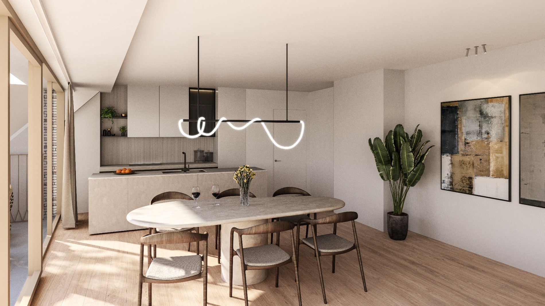 Modern one-bedroom apartment in new residential building Antoine - centrally located in Heist. - photo 1