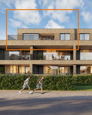Ontdek deze exclusieve penthouse met 2 slaapkamers in het stijlvolle woonproject Dorpshof in Heusden-Zolder. Met een bewoonbare oppervlakte van 107 m² en een ruim terras van 21 m² geniet je van een unieke combinatie van comfort, licht en hedendaagse architectuur. De royale raampartijen en doordachte indeling zorgen voor een open, lichtrijke leefruimte waar het aangenaam wonen is. Dankzij het uitstekende EPC A+-label en de energiezuinige technieken ben je verzekerd van een duurzame en toekomstgerichte woning. Dorpshof biedt een rustige, groene en kindvriendelijke woonomgeving op wandel- en fietsafstand van het centrum, met winkels, scholen, restaurants en een vlotte aansluiting op de E314. Een privatieve fietsenberging is inbegrepen. Een berging en autostaanplaats zijn verplicht aan te kopen.