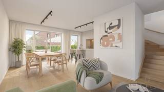 Nieuwbouwproject Vivaar: Energiezuinig en stijlvol wonen in het groene hart van WillebroekGeniet vandaag nog van de speciale lanceringsacties! De eerste 3 kopers krijgen een afwerkingscheque t.w.v. € 10.000,00 incl. btw. Contacteer ons kantoor voor meer informatie.Ontdek Vivaar, een doordacht nieuwbouwproject van Groep Huyzentruyt, strategisch gelegen in Willebroek. Deze residentiële parel biedt 61 kwalitatieve, sleutel-op-de-deur gezinswoningen en 11 moderne nieuwbouwappartementen rondom een uitgestrekt, groen binnengebied met speelheuvels en een gezellige wadi. Dankzij het maximale E-peil van E30 (BEN-norm) bent u verzekerd van een lage energiefactuur en een slimme vastgoedinvestering.De perfecte indeling van uw nieuwe thuis:Gelijkvloers: Een uitnodigende inkomhal met gastentoilet, een lichtrijke open leefruimte met volledig ingerichte keuken, een praktische berging en een groot schuifraam naar het terras en de tuin.Eerste verdieping: Een centrale nachthal die toegang biedt tot 3 volwaardige slaapkamers, een moderne badkamer (met wastafel en inloopdouche/bad) en een aparte technische ruimte.Troef:- Alle woningen inclusief inpandige garage of autostaanplaats.Toplocatie met een uitstekende verbindingU woont hier op fietsafstand van het station en geniet van een vlotte aansluiting met de A12 richting Antwerpen en Brussel. Natuurgebieden zoals Het Blaasveldbroek liggen om de hoek.Bent u geïnteresseerd in dit vastgoed te koop in Willebroek? Neem gerust contact op met ons via dewaele@boom.com of bel naar 03 888 38 88 voor meer informatie of een afspraak!