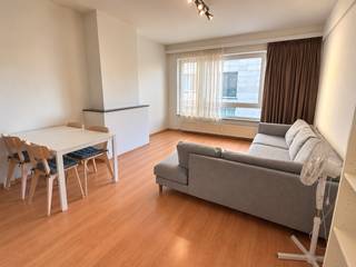 Dit aangename appartement is gelegen aan de Belgiëlei in Antwerpen, op een centrale en bijzonder vlot bereikbare locatie. Winkels, horeca, openbaar vervoer en het stadscentrum bevinden zich op korte afstand. Het appartement beschikt over een lichtrijke leefruimte, een praktische ingerichte keuken, een slaapkamer, een badkamer en een apart toilet. Dankzij de functionele indeling en centrale ligging is dit appartement ideaal voor zowel eigen bewoning als investering.<br /><br />Indeling:<br /><br />Inkomhal met vestiaire, laminaat. Afzonderlijk toilet.<br />Living: +/- 22 m², laminaat.<br />Ingerichte keuken voorzien van een dubbele afwasbak, kastruimte, keramische kookplaat met 4 kookzones, koelkast met vriesvak, combi-oven, vaatwasser en dampkap +/-3 m².<br />Slaapkamer: +/- 14 m², laminaat, ingemaakte kasten.<br />Badkamer: +/- 2,5 m², voorzien van een douche en lavabo.<br /><br />CV op gas met meters.<br /><br />