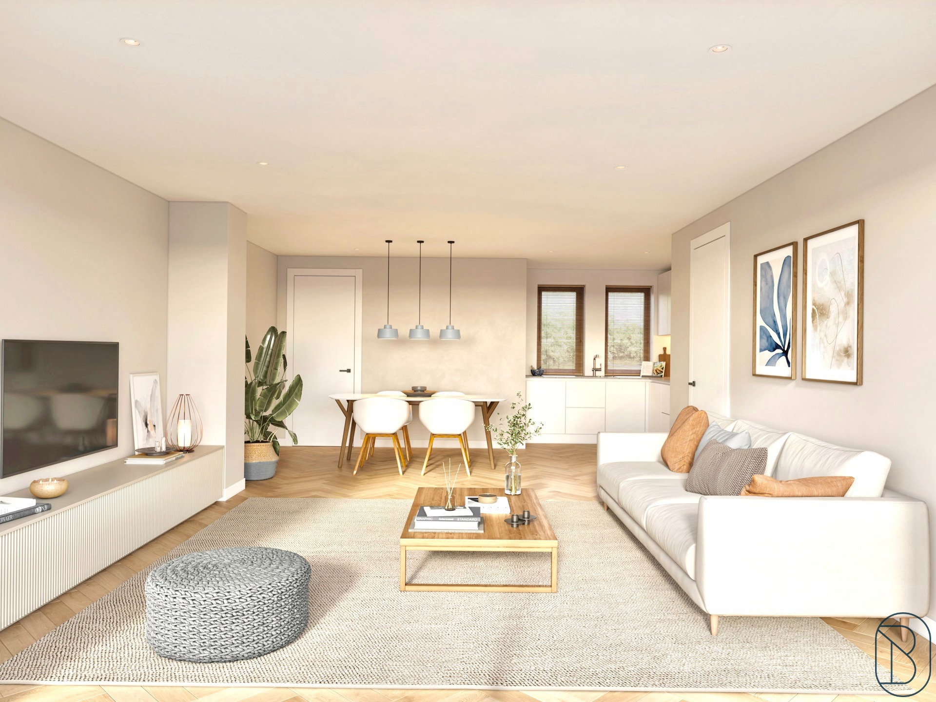 Kwalitatieve BEN-woning met 2 gar., 4 SLK en 2 bdks. 6% BTW. - foto 3