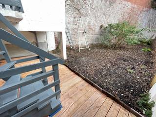 Schitterend gerenoveerd gelijkvloersappartement met 1 slaapkamer met dressing/bureel en tuin in de mooie Zurenborgwijk op wandelafstand van...