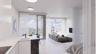 Eén van de iconische gebouwen die de skyline van Antwerpen vormen.Wonen in het centrum van de Stad, aan het vernieuwde operaplein, op de kroon van de...