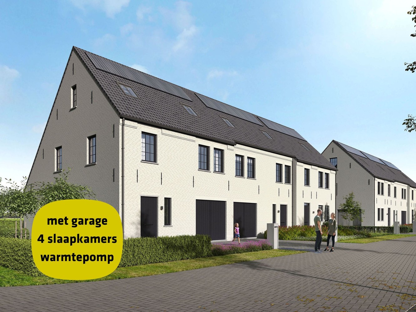 Energiezuinige halfopen bebouwing met garage - foto 1