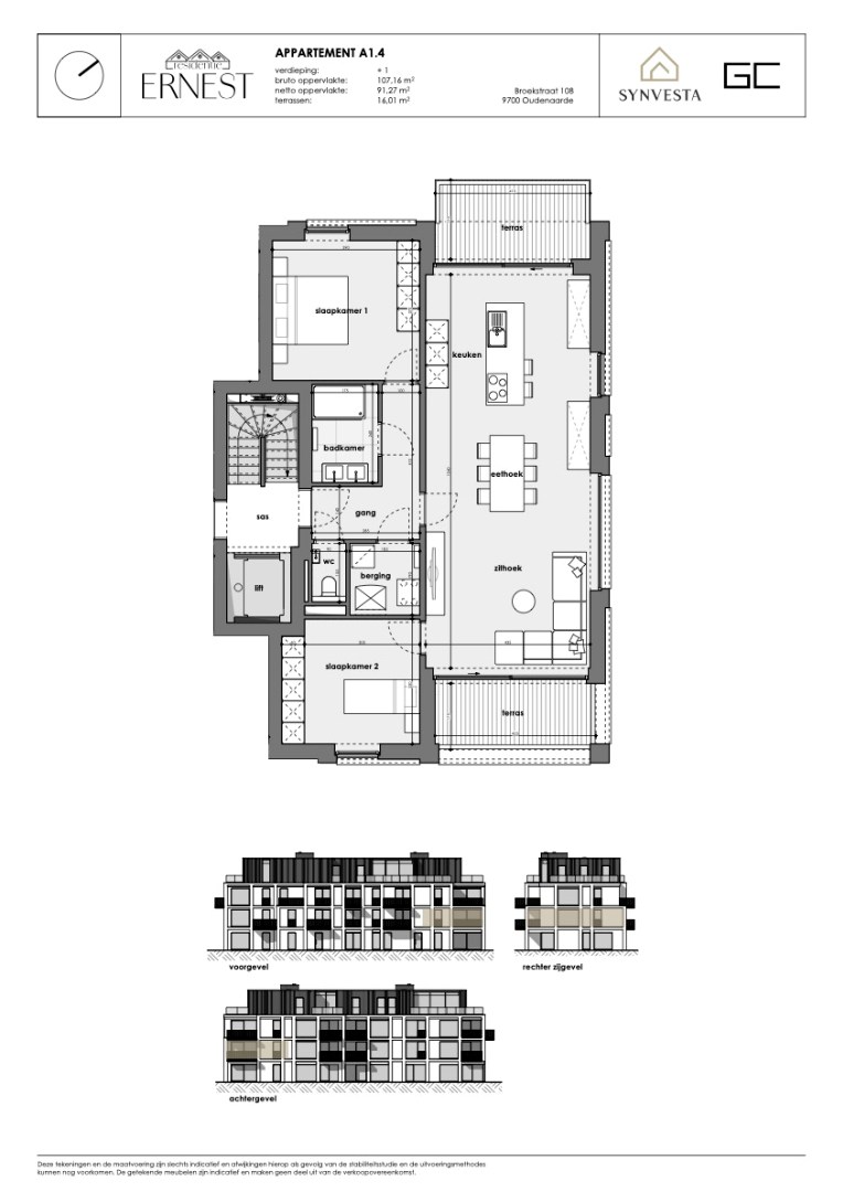 Apartment for sale in Oudenaarde with 2 bedrooms - photo 3