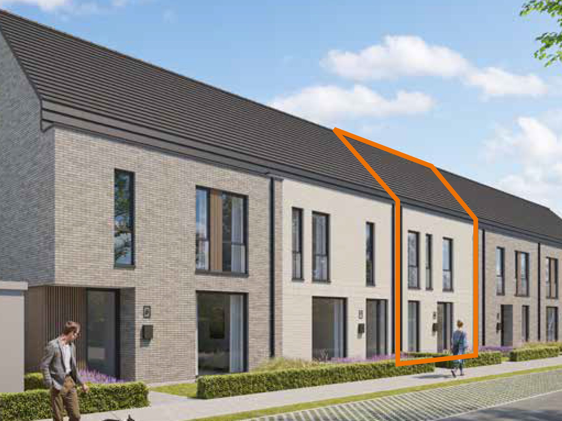 Lot 8 Moderne gesloten energiezuinige woning (196 m²) met 3 slaapkamers - foto 1