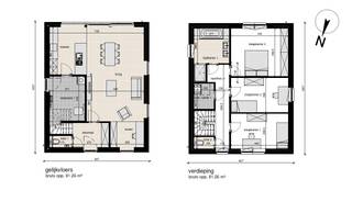 LOT 3 Hedendaagse vrijstaande nieuwbouwwoning in gevelsteen. De woning heeft buitengewoon veel lichtinval door de gunstige zuid oriëntatie.Op het...