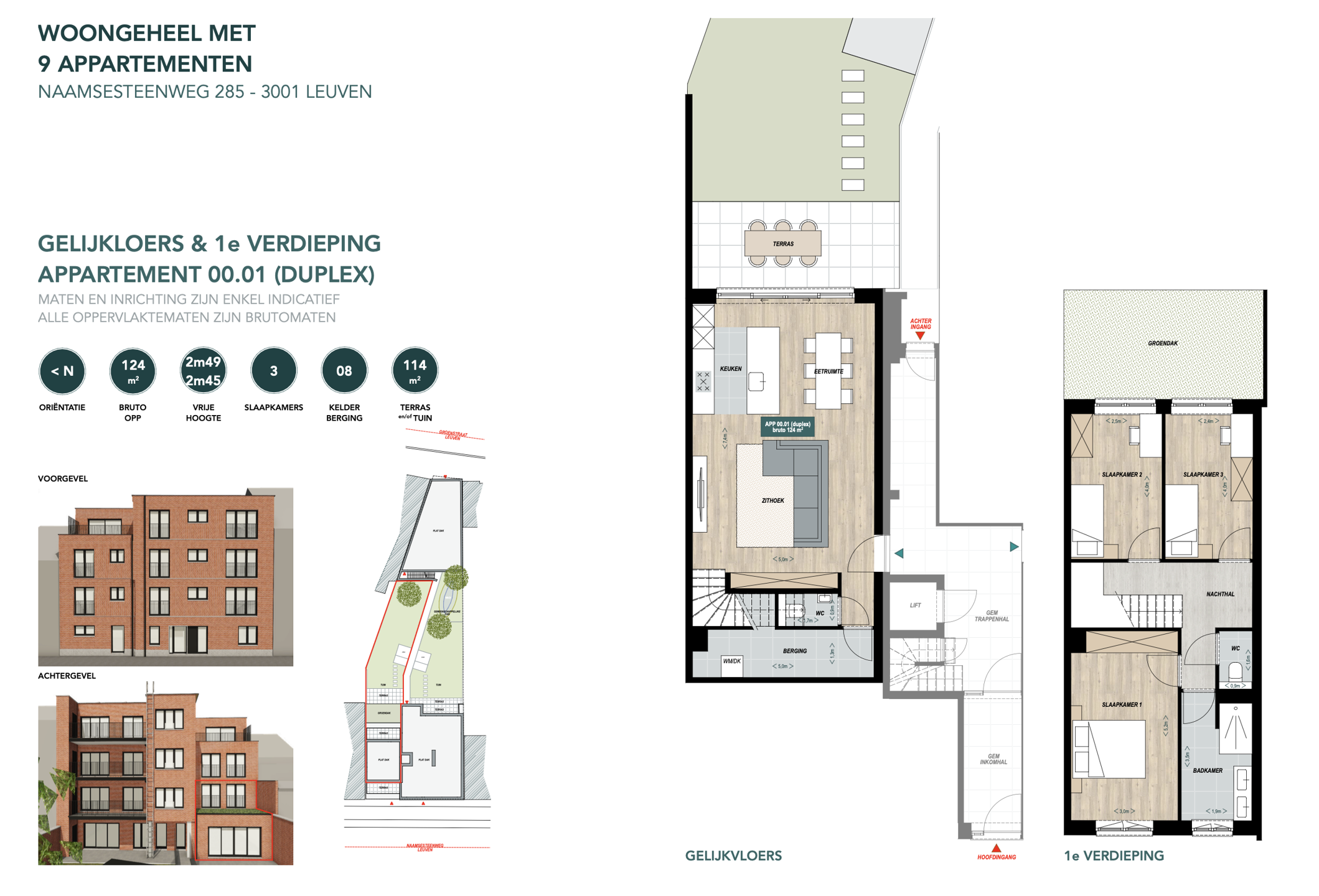 Ruim duplexappartement met 3 slaapkamers & privé-tuin - foto 4