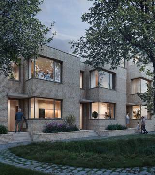 In Sint-Amandsberg, net buiten het centrum van Gent, ontstaat een uniek woonproject op een plek met karakter. Waar ooit een historische tuinvilla stond, verrijst binnenkort Het Porfier: een hedendaagse en duurzame woonplek met 27 appartementen, 8 gezinswoningen en een kantoorruimte, harmonieus ingebed in het groen.

Het Porfier is uitstekend gelegen: op wandelafstand van scholen, winkels, parken en buurtvoorzieningen. Per fiets ben je in een kwartier in Gent-centrum. Ook de R4, E17 en E40 zijn vlot bereikbaar. Parkeren doe je ondergronds; fietsen stal je veilig in de grote, collectieve fietsenstalling. Rond een autoluw erf en een royale landschapstuin groeit hier een leefomgeving die rust ademt en tegelijk verbonden blijft met de stad. De site grenst aan een natuurgebied dat niet alleen het uitzicht bepaalt, maar ook het ritme van het wonen.

Van compacte appartementen tot ruime woningen met tuin of terras – Het Porfier biedt licht, lucht en comfort in overvloed. Zuid- of westgerichte leefruimtes met terras, grote raampartijen en een doordachte indeling zorgen voor een open gevoel, het hele jaar door. Met geothermie, passieve koeling en warmterecuperatie is Het Porfier klaar voor de toekomst. Autoluw, energiezuinig en ontworpen met oog voor elke vierkante meter natuur.

Dit type halfopen woning omvat op het gelijkvloers inkomhal met apart toilet, open keuken met eetplaats, berging en leefruimte met groot schuifraam naar het terras en tuin. Op verdieping 1 vinden we een apart toilet, twee slaapkamers, bureauruimte en badkamer. Op de bovenste verdieping hebben we de master bedroom met badkamer en berging. De woningen zijn volledig volgens eigen smaak in te richten.

Contacteer ons snel en ontvang als eerste alle informatie!
