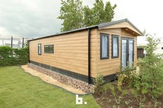 Nieuwe chalet (type Comfort) op topligging vlak aan zee te Wenduine met mooie living met aansluitend terras, open ingerichte keuken, gasten...