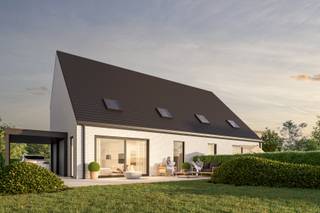 <p><b> 9 NIEUWBOUWWONINGEN TE KERKSKEN – UW NIEUWE THUIS IN EEN RUSTIGE, GROENE OMGEVING! </b><b></b></p>
<p>Ontdek deze 9 prachtige nieuwbouwwoningen, ideaal gelegen in het charmante Kerksken, een oase van rust met tal van wandelwegen in de buurt. Perfect voor wie houdt van een landelijke omgeving, zonder in te boeten op comfort en bereikbaarheid.<br /><span>De natuur rondom de woningen en in de buurt draagt bij tot een gezonde en rustige leefomgeving.</span><br />Alle winkels, scholen en zorgverlening is zeer vlot bereikbaar op ongeveer 1 km.<br />Dit project combineert moderne architectuur met de charme van een rustige woonomgeving. Een droomlocatie voor gezinnen, jonge koppels en iedereen die het beste zoekt van twee werelden: rust en gemak.<br />De woningen beschikken over hoogwaardige materialen en alle moderne technieken zoals een warmtepomp, vloerverwarming en hernieuwbare energie waardoor je een lage energiefactuur zal bekomen.<br />Alle woningen beschikken over 3 slaapkamers, luxueuze badkamer, een grote lichtrijke leefruimte met semi-open keuken, een handige berging grenzend aan de keuken. Deze geeft toegang naar het achtergelegen terras.<br />De zolder biedt een extra ideale bergruimte.<br />Er is keuzevrijheid in ons aanbod: met garage of met carport, met warmtepomp of gascondensatieketel.<br /><br />Deze woningen verdienen je aandacht. <br />Neem vandaag nog contact op voor meer informatie of een bezoek op het kantoor van Aeygems Vastgoed!<br /><b></b></p>