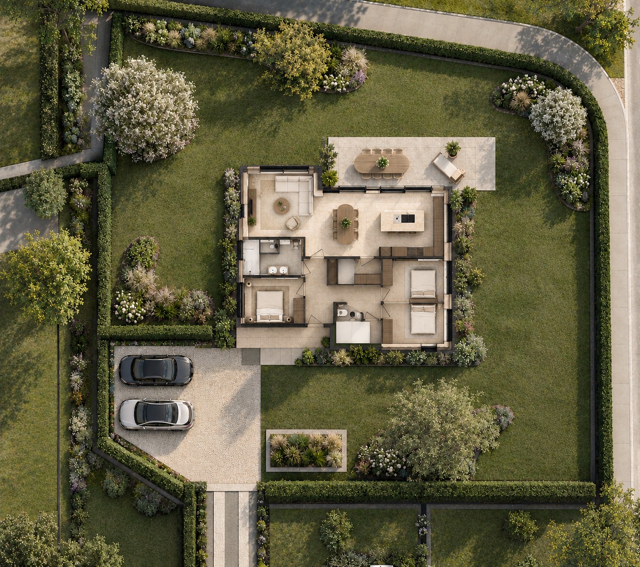 Gelijkvloerse nieuwbouwvilla in tweede bouwlijn in Lievegem - foto 5