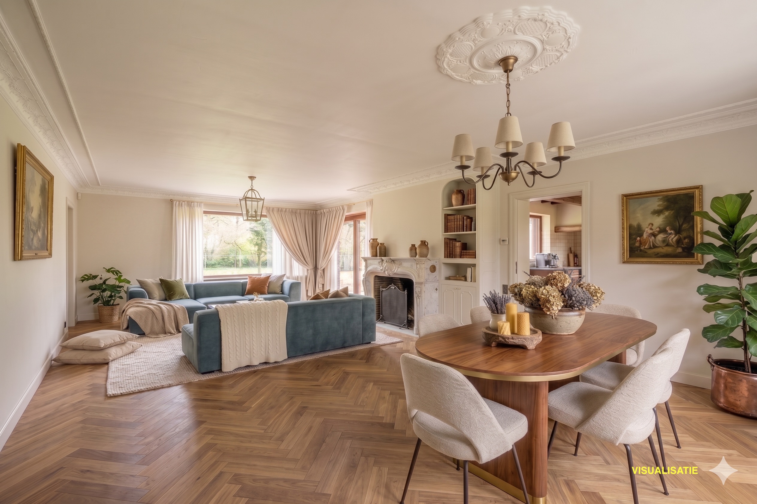 Karaktervolle villa met grote tuin in het groen te Wetteren - foto 4