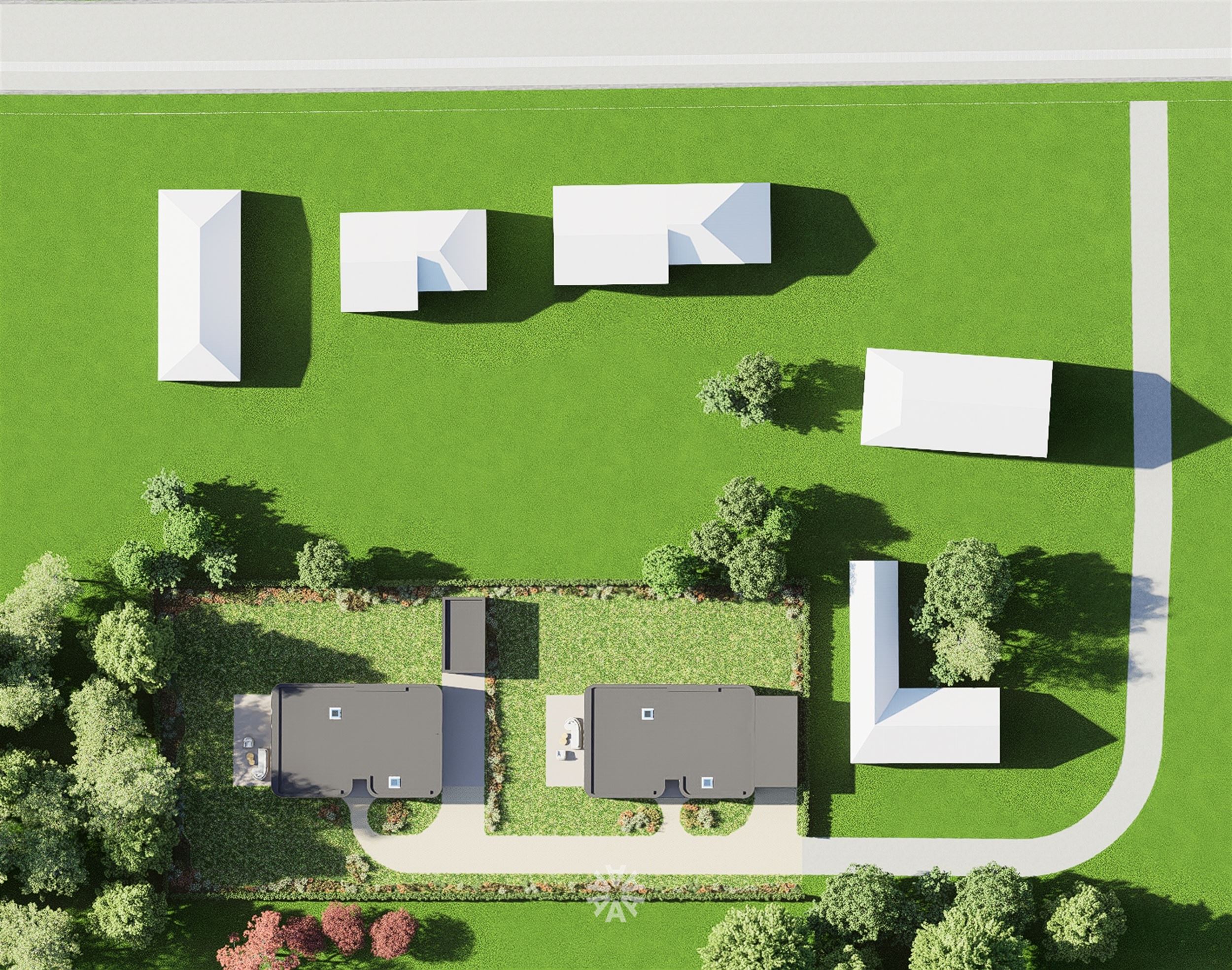 Architecturale patiovilla op een zonnig en rustig perceel in tweede bouwlijn te Merelbeke - foto 2