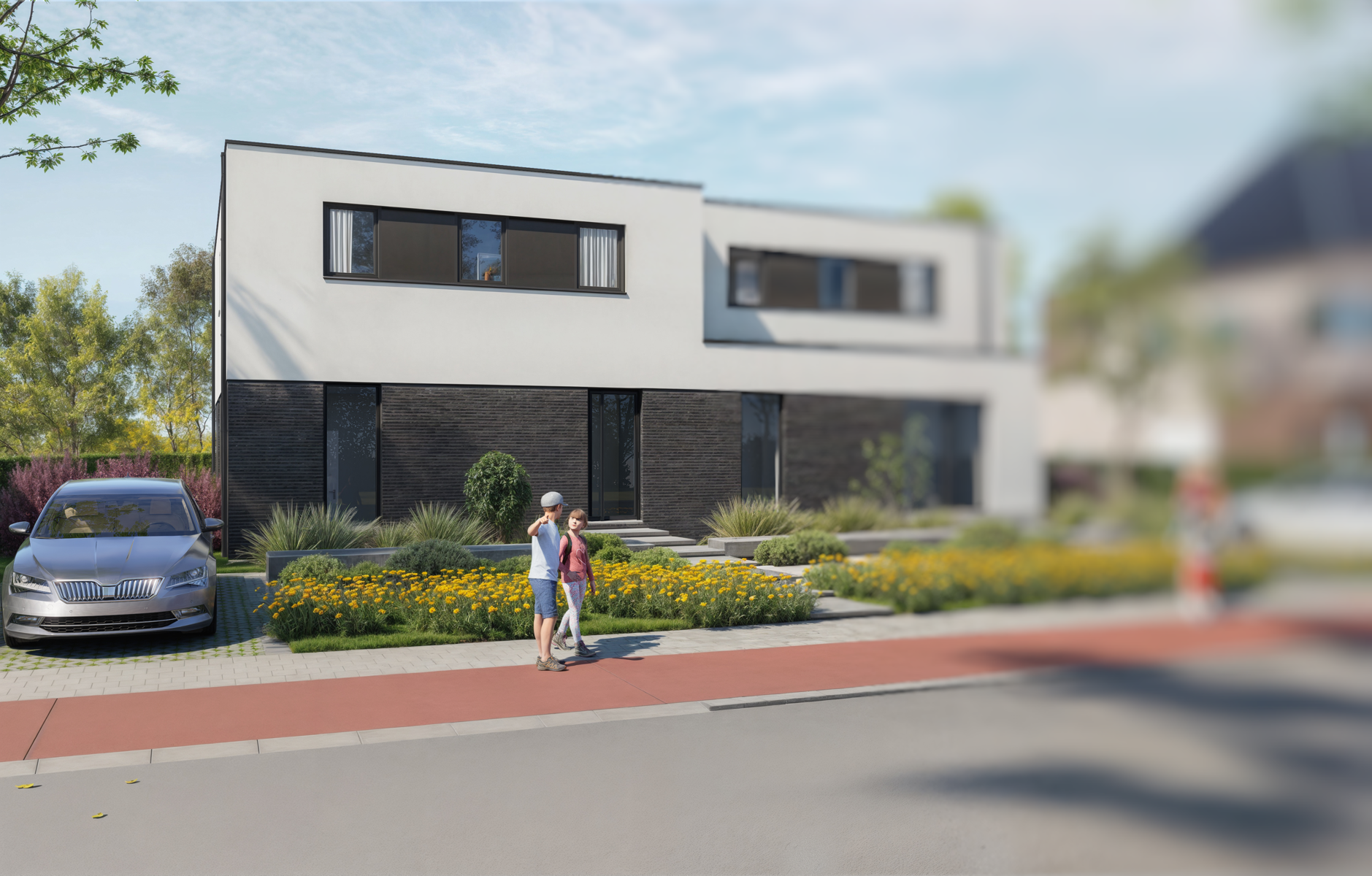 Moderne, energiezuinige (BEN) nieuwbouwwoning in het landelijke Kalfort - foto 1