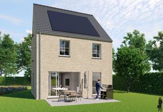 Zeer rustig en natuurlijk gelegen, energiezuinige nieuwbouwwoning aan de Berkvenstraat te Mol met moderne architectuur, eigentijdse uitstraling...