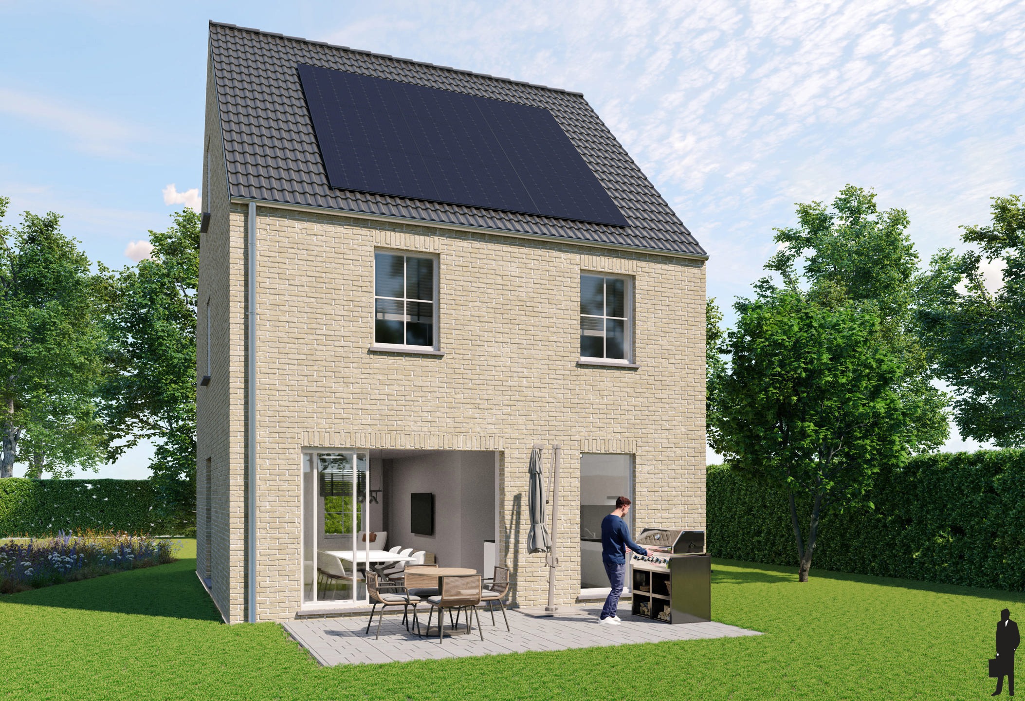 Nieuwbouwwoning met 3 slpk. op perceel van ca. 605m² - foto 2