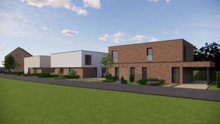 <p><span>Groenkloosterstraat 57 - Woning 4</span></p><p><span> </span></p><p><span>Deze woning in moderne stijl wordt gebouwd op een perceel van 4 are 10 en heeft een bewoonbare oppervlakte van 165 m².</span></p><p><span> </span></p><p><span>Op het gelijkvloers bevinden zich de inkomhal, gastentoilet en open keuken met leefruimte die uitgeven op het zonnig terras met tuin.</span></p><p><span>De eerste verdieping beschikt over een 2e toilet, berging, 3 slaapkamers en een badkamer.</span></p><p><span>Er is ook een vaste trap naar de zolder.</span></p><p><span> </span></p><p><span>Wij voorzien de volledige woning van vloerverwarming met warmtepomp. Ventilatie D-systeem. E-peil E30.</span></p><p><span> </span></p><p><span>Aankoopmogelijkheden:</span></p><p><span>- SLEUTEL OP DE DEUR: De afwerking van de vloeren, keuken, badkamer en binnendeuren kan volledig naar eigen smaak gekozen worden volgens ons lastenboek.</span></p><p><span>- CASCO +: De woning zal afgewerkt worden tot aan de pleisterwerken en de chape, exclusief afwerking van vloeren en trapbekleding, keuken en toestellen, sanitaire toestellen, binnendeuren. </span></p><p><span> </span></p><p><span>(**) terras- en tuinafwerking zijn niet inbegrepen.de woning zal wind- en waterdicht afgeleverd worden. </span></p>