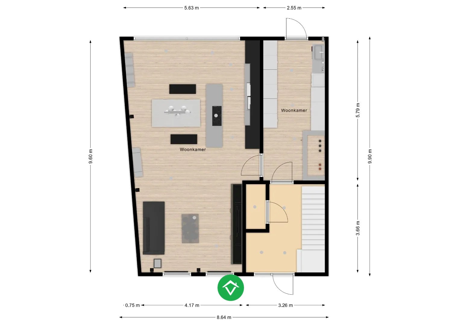 bouwgrond voor halfopen bebouwing centrum Koekelare - foto 3
