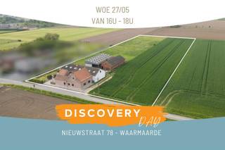 DISCOVERY DAY: Woe. 27/05 van 16u - 18uKom als eerste deze hoeve ontdekken! Opgelet, enkel op afspraak!www.nieuwstraat78.beTe lande gelegen,...