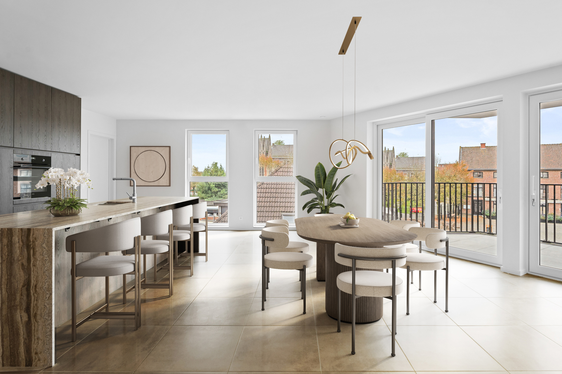 Top nieuwbouw appartement met zicht op de markt van Aalter - foto 2