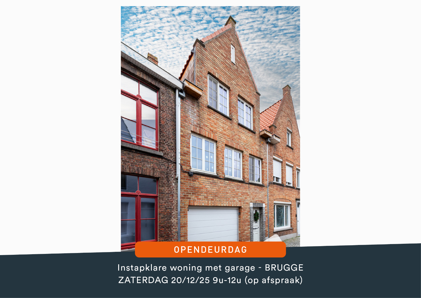 Lichtrijke en instapklare woning in het centrum van Brugge met PRAKTISCHE GARAGE & STADSTUIN en 2 SLAAPKAMERS - foto 1