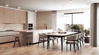 <p><span><strong>Nieuwbouwproject Prestige te Paal – Stijlvolle appartementen op een toplocatie in Paal centrum!</strong></span><br /><span>Welkom in dit exclusieve nieuwbouwproject, gelegen aan de Solferinostraat 8-10, te 3583 Paal, op een centrale locatie waar kwaliteit en comfort hand in hand gaan. </span><br /><span>Dit project bestaat uit 6 moderne appartementen die zich kenmerken door een stijlvolle, hedendaagse architectuur met een focus op licht en ruimte.</span></p><p><span><strong>Indeling appartement 2.1:</strong></span><br /><span>Dit appartement bevindt zich als enige op de tweede verdieping.</span><br /><span>Inkomhal, toilet, 2 bergingen, woonkamer met open keuken, 2 badkamers, 3 slaapkamers en een ruim terras.</span></p><p><span>Kwaliteit en comfort staan centraal, en dat merk je in elk detail van dit unieke project. </span></p><p><span>Van ruime indelingen tot duurzame technieken, elk appartement is ontworpen met het oog op een comfortabele levensstijl. Het E-peil van E20 garandeert een energiezuinig woonklimaat.</span></p><p><span>Appartementen in het kort:</span></p><p><span>Gelijkvloers: Twee ruime appartementen met tuin aan de achterzijde van het gebouw.</span><br /><span>Eerste verdieping: Drie één-slaapkamer appartementen, elk voorzien van een ruim terras waar je volop kunt genieten van de buitenlucht.</span><br /><span>Tweede verdieping: Het exclusieve penthouse, ideaal voor wie op zoek is naar extra luxe en privacy.</span></p><p><span>De verwarming en warmwaterproductie wordt geregeld via een individuele warmtepomp, wat bijdraagt aan een lager energieverbruik en een duurzame manier van wonen. De vloerverwarming zorgt voor een aangename, gelijkmatige warmte in elk appartement.</span></p><p><span>Daarnaast is elk appartement uitgerust met een ventilatiesysteem D, conform de EPB-eisen. Dit garandeert een gezond binnenklimaat met voldoende frisse lucht, het hele jaar door.</span></p><p><span>De afwerking van de appartementen gebeurt volgens het lastenboek, waarbij de koper de keuze heeft voor bepaalde materialen en afwerkingen. Zo kun je jouw nieuwe appartement volledig personaliseren.</span></p><p><span>De vermelde prijs is exclusief de parkeerplaats en kelderberging, de aansluiting van de nutsvoorzieningen, basisakte, btw, registratierechten grond.</span><br /><span>Parkeerplaats en kelderberging verplicht bij aan te kopen.</span></p><p><span>*Aankoop aan 6% btw mogelijk, indien u aan de voorwaarden voldoet.</span></p>