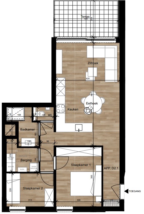 Apartment for sale in Tongeren with 2 bedrooms - photo 3