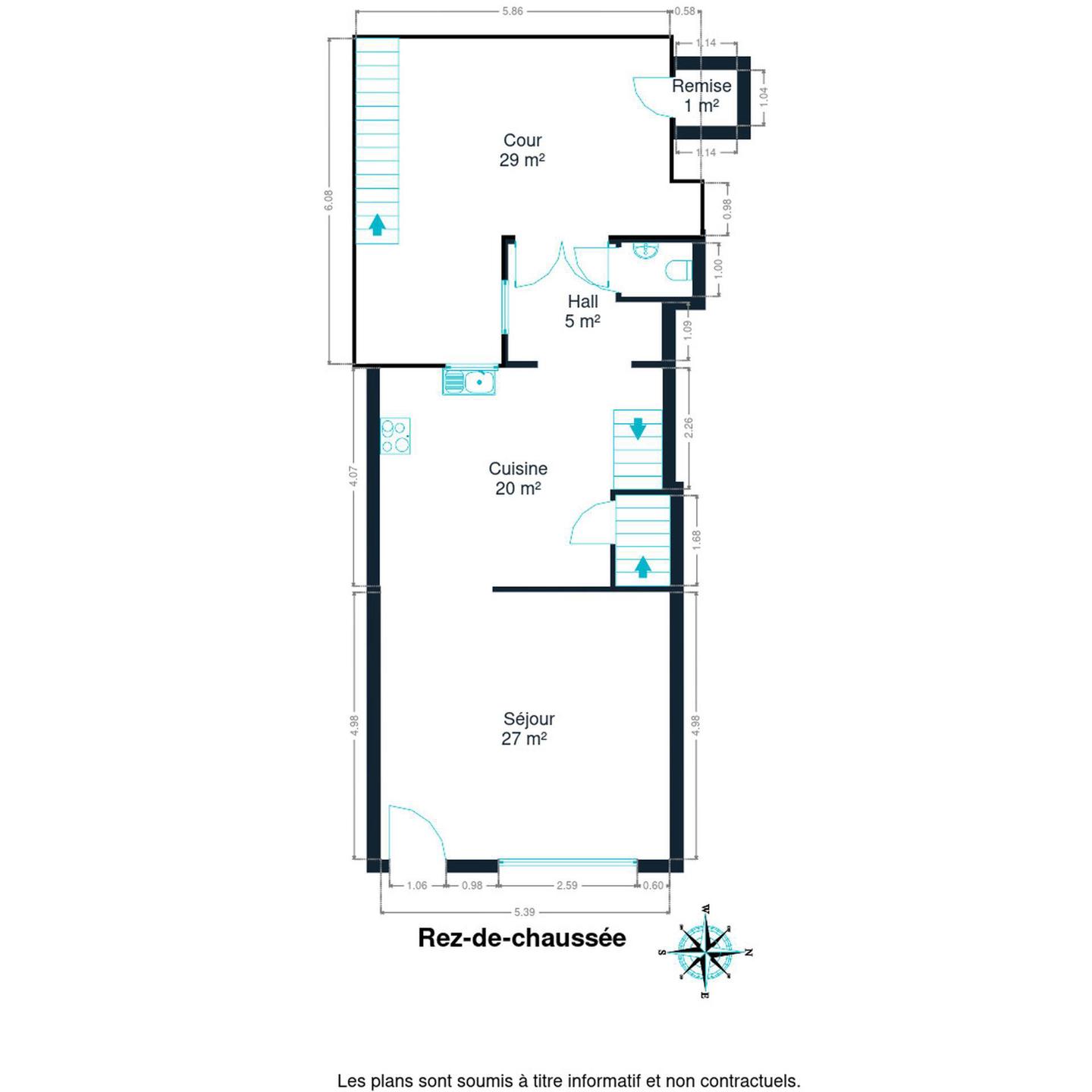 2-gevelwoning in het centrum van Rochefort - foto 5