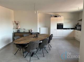 <p>Dit appartement bevindt zich in het dorp van Zeveneken en op korte afstand van het centrum van Lochristi. Dichtbij alle handelszaken, scholen en bushaltes.<br />Het mooi modern afgewerkt appartement is gelegen op de tweede verdieping van een residentie met 10 entiteiten dus héél gemoedelijk en gezellig om te wonen!<br />Het pand omvat een inkom, een ingerichte moderne keuken, een leefruimte , een badkamer met dubbele lavabo, douche en bad, 3 slaapkamers, een afzonderlijk toilet en een berging.<br />Er is een ruim terras gelegen aan de zonnekant met een berging. Aan de achterzijde van het gebouw is een staanplaats voorzien.<br />Het app is héél energiezuinig en het verbruik zal met een E peil van 54 peil quasi miniem zijn. <br />Uw contactpersoon voor dit appartement is Leen De Clercq, afspraken kunnen via mail naar leen@vastgoed-dc.be worden vastgelegd.</p><p><span><span> </span></span></p><p><span><span> </span></span></p><p><span><span> </span></span></p>