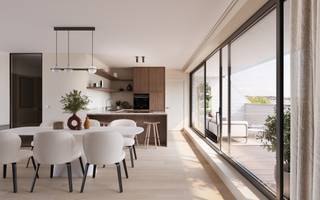 <p><strong>Laatste 2-slaapkamerduplex in residentie Molendijkhof te Borsbeke</strong></p>
<p>Dit appartement bevindt zich in de afwerkingsfase, wordt volledig geschilderd en is instapklaar in januari 2026 – uw nieuwe thuis bij de start van het nieuwe jaar!</p>
<p>Gelegen in het rustige en charmante <strong>Borsbeke</strong>, geniet u hier van een uitstekende ligging langs de provincieweg met vlotte verbindingen naar <strong>Aalst</strong> en <strong>Zottegem</strong>. De nabijheid van de <strong>E40</strong>, het <strong>treinstation Terhagen</strong> en meerdere buslijnen zorgt voor optimale mobiliteit. Winkels, scholen en diverse voorzieningen bevinden zich in de ruime omgeving, waardoor dit project ideaal is voor wie centraal en comfortabel wil wonen.</p>
<p>Residentie Molendijkhof is een <strong>moderne, energiezuinige</strong> ontwikkeling met een <strong>E-peil van 10</strong>. De aandacht voor duurzaamheid en het gebruik van hernieuwbare energie maken dit een <strong>BEN-project</strong> (Bijna-Energie-Neutraal).</p>
<p>Het duplexappartement heeft een totale oppervlakte van <strong>110 m²</strong> en beschikt over:<br />- een ruime, lichtrijke leefruimte met open keuken<br />- drie slaapkamers<br />- een apart toilet<br />- twee bergingen<br />- een bureauruimte<br />- een moderne badkamer met inloopdouche<br />- twee terrassen, waarvan het grootste zuidoost georiënteerd is</p>
<p>Daarnaast beschikt u over een <strong>afgesloten fietsenstalling</strong>. Er is tevens de mogelijkheid tot aankoop van een <strong>garagebox</strong> (€30.000 excl. kosten).<br />Aankoop aan <strong>6% btw</strong> is mogelijk indien u aan de voorwaarden voldoet. <br />Nieuw voor investeerders: het 6% BTW-tarief geldt nu ook voor aankopen die gedurende 15 jaar verhuurd worden (onder de toepasselijke wettelijke voorwaarden).<br /><br />Beschikbaar bij akte.</p>
<p>Voor meer informatie neem contact op met Krista op 0470 70 72 26</p>