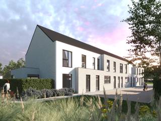 Een moderne halfopen nieuwbouwwoning met op het gelijkvloers een inkom, een ruime living en open keuken, een berging en een gastentoilet. Op de verdieping zijn er 3 slaapkamers, een badkamer met bad en inloopdouche en een wasplaats. De zolder is toegankelijk via een vaste trap en kan gerust ingericht worden als vierde slaapkamer, bureau, hobbyruimte,… . Afwerking naar eigen smaak binnen de vooropgestelde afwerkingsbudgetten. In de prijs zit eveneens een tuinberging en carport inbegrepen. Meer info? Contacteer Ewout op 0497 588 888 of via contact@huysmanbouw.be