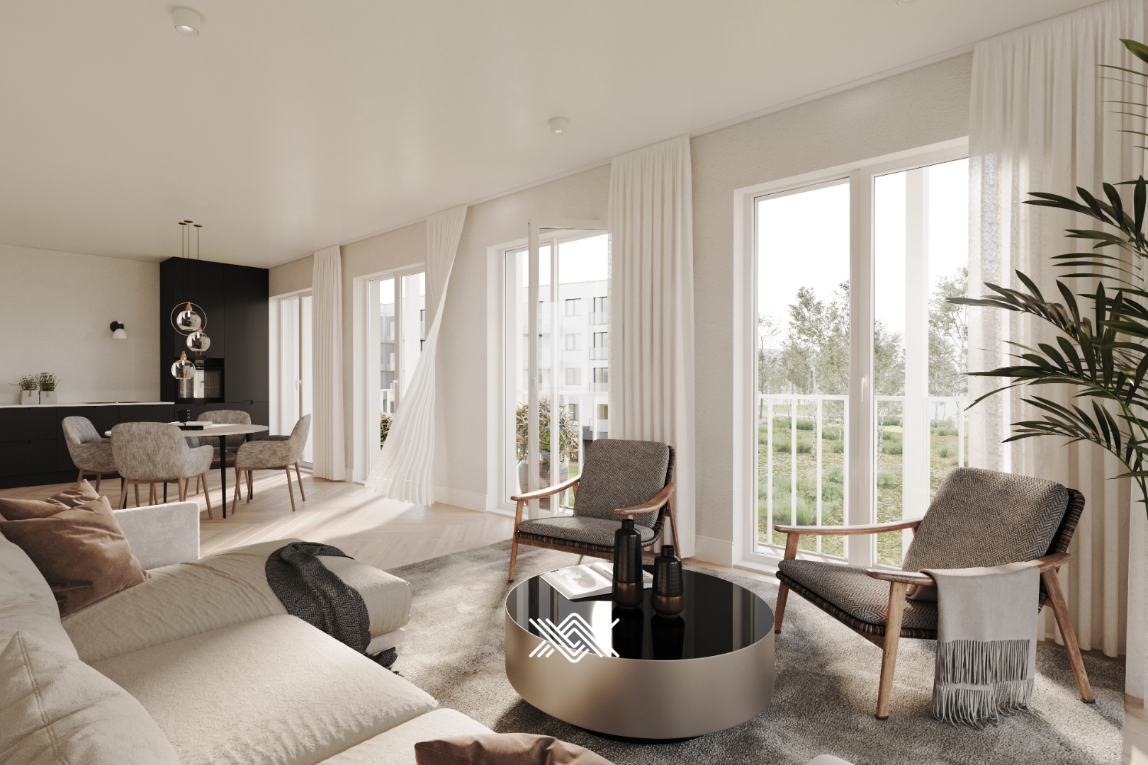 Nieuwbouwappartement met 2 slaapkamers in Gent - photo 5