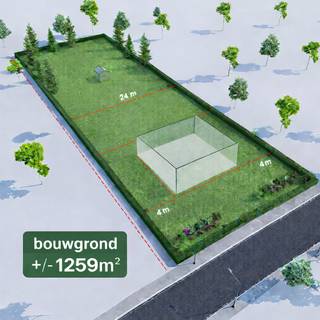 Overijse, Mooie bouwgrond met een oppervlakte van +/- 1259m², met een breedte van +/-24m en een diepte van +/- 53m. Gelegen tussen Overijse...