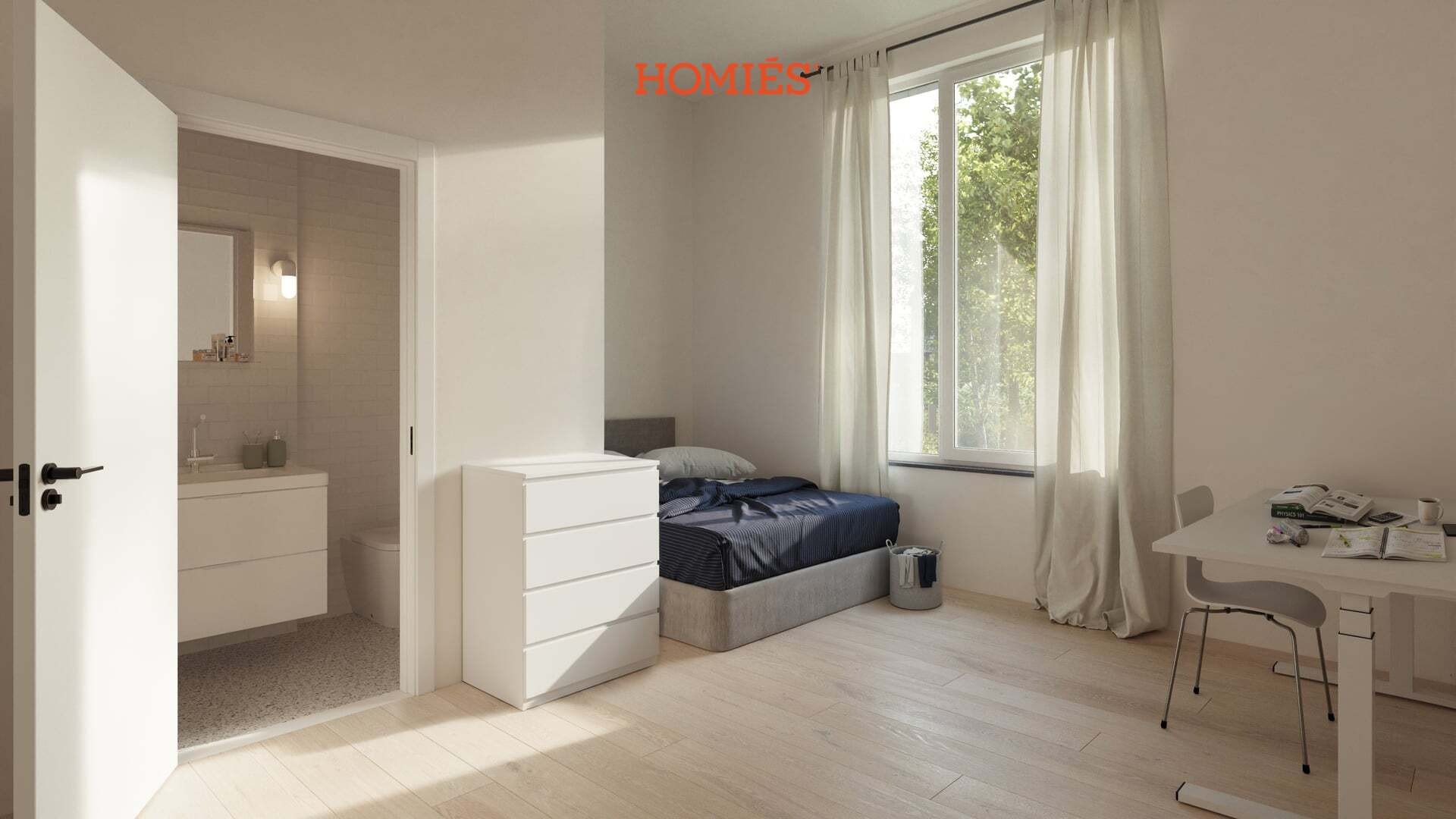 Compact comfort met eigen terras: energiezuinige studentenkamer in Trivest - foto 2