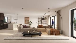 <p>Residentie Rubens is een kleinschalig nieuwbouwproject met 10 ruime nieuwbouwappartementen, gelegen in de Kasteelloop in het bruisende maar rustige centrum van Turnhout. Dit project combineert hedendaagse architectuur met hoogwaardige afwerking en een maximaal wooncomfort. De appartementen zijn voorzien van warmtepompen en zonnepanelen om te voldoen aan een maximaal E-peil van E20. De verkoop van residentie Rubens geschiedt onder de Wet Breyne.</p>
<p>Appartement 2 bevindt zich op het gelijkvloers en heeft een oppervlakte van 120m². Het beschikt over een open ingericht keuken, 2 slaapkamers en een buitenruimte van 33m².</p>