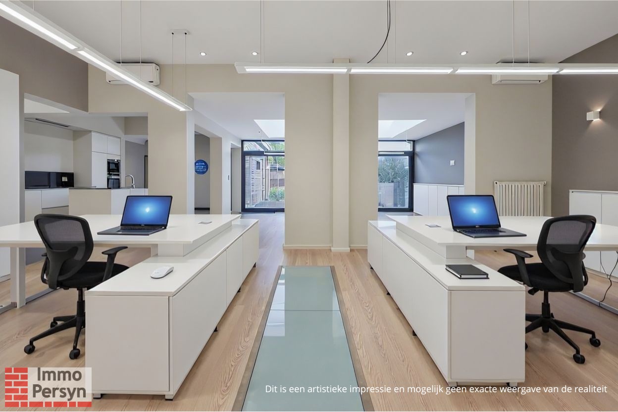 Modern en ruim kantoor. Tuin. 2 staanplaatsen. - foto 3