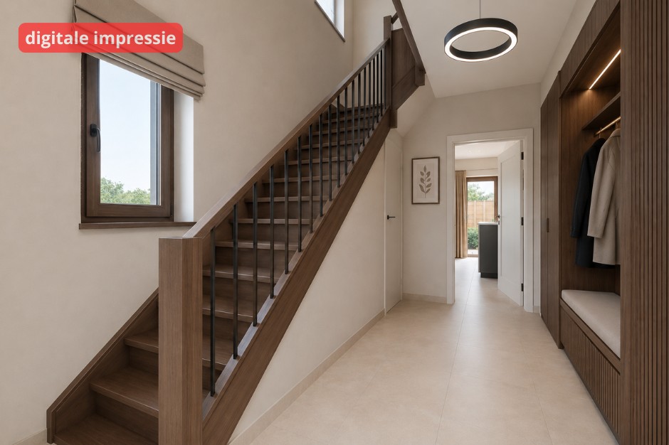 Te renoveren halfopen bebouwing met 3 slaapkamers op rustige locatie - foto 4