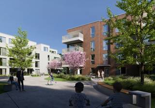 <p><strong><br />DIT STIJLVOLLE NIEUWBOUWAPPAREMENT MET DRIE SLAAPKAMERS IS GELEGEN IN HET GROENE EN AUTOLUWE PROJECT 'DE BROUWERIJ', MIDDEN IN HET CENTRUM VAN HOOGSTRATEN<br /><br /></strong><strong>INDELING</strong><br /><span><b>1E VERDIEPING<br /></b></span><span>De ruime inkomhal, uitgerust met een vestiaire en een gastentoilet, leidt naar een aangename, lichtrijke leefruimte met een open keuken. Aanpalend aan de keuken bevindt zich een technische berging. Via een groot schuifraam bereikt u het gezellige terras van 10 m². Door gebruik te maken van een groot schuifraam en veel raampartijen kan u genieten van veel natuurlijk lichtinval in de leefruimte. </span><br /><span>Verder biedt de inkomhal toegang tot de drie slaapkamers, waarvan één beschikt over een ensuite badkamer met een inloopdouche, toilet en een dubbele lavabo. De tweede badkamer beschikt over een bad en een enkele lavabo. </span><br /><span>Dit appartement combineert comfort, moderne afwerking en een uitstekende locatie, ideaal voor wie op zoek is naar rustig wonen nabij het stadscentrum.<br /><br /></span><strong>ALGEMEEN</strong><br />Het appartement wordt volledig afgewerkt, waarbij je als koper naar eigen smaak de inrichting kan kiezen, volgens de afwerkingsbudgetten voorzien in het lastenboek. Het project is onderkelderd en voorzien van autostaanplaatsen, private bergingen en een gemeenschappelijke fietsenberging. De verkoop gebeurt onder 'Wet Breyne'.<br /><br /><em><u>Project en uitvoering: DEGO te Hoogstraten.</u></em><br /><br />Tijdens de volledige realisatie van het project kan u rekenen op een persoonlijke begeleiding door de ontwikkelaar en een transparante en open communicatie.<br /><br />Plannen en lastenboek zijn te bekomen op kantoor.<br />Contacteer ons voor meer informatie!</p>
<ul></ul>