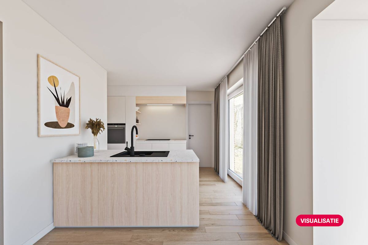 Halfopen nieuwbouwwoning te koop met 3 kamers, oprit en tuin - foto 4