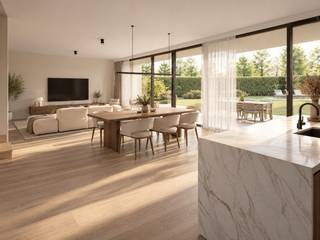 Op een prachtige groene ligging in het kleinschalige project Kastanjeveld bevindt zich deze ruime nieuwbouwvilla op een perceel van 1.567m². De woning combineert hedendaags wooncomfort met veel licht, ruimte en een doordachte indeling.<br /><br />De gelijkvloerse verdieping werd ontworpen met veel aandacht voor openheid en natuurlijke lichtinval. Dankzij de grote raampartijen geniet de leefruimte van een aangenaam contact met de tuin. Naast de ruime woon- en eetkamer met open keuken is er ook een afzonderlijke bureauruimte, ideaal voor thuiswerk.<br /><br />Op de verdieping bevinden zich vier volwaardige slaapkamers. De master bedroom beschikt over een aansluitende dressing en private badkamer, waardoor een comfortabele privésuite ontstaat. Voor de overige slaapkamers is er een tweede, afzonderlijke badkamer voorzien.<br /><br />Deze luxueuze villa kan volledig naar eigen smaak worden afgewerkt waarbij gebruik gemaakt wordt van kwalitatieve materialen en de nieuwste technieken. Er kan zowel een landelijke stijl als een moderne stijl toegepast worden.<br /><br />Dit alles in de rustige, bosrijke omgeving, in een doodlopende straat en op fietsafstand van het centrum en de winkels van Veldegem.<br /><br />Er rust geen bouwverplichting op dit project.