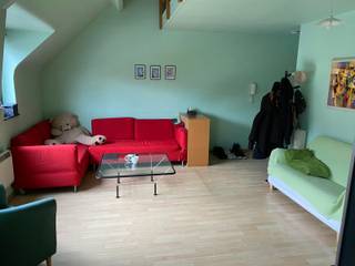 <strong>Furnished studio, near the center of Zaventem.</strong><br /><br />Living room with open kitchen (equipped with oven and electric stove). Mezzanine with bed and wardrobe. Bathroom with shower and WC.<br /><strong>ALL IN RENTALPRICE!</strong>