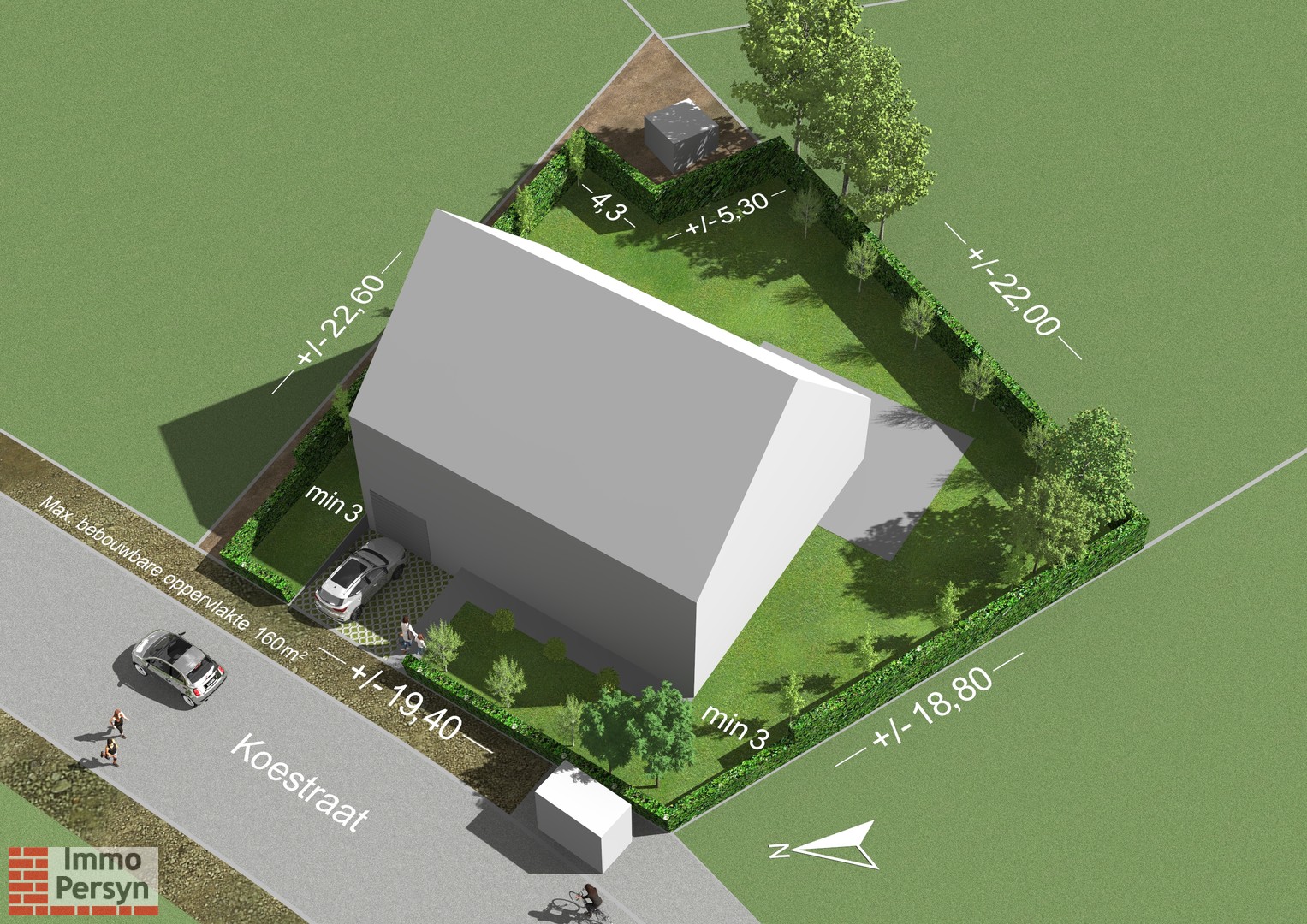 Gunstig gelegen bouwgrond voor open bebouwing met een oppervlakte van 5a 50ca - foto 2