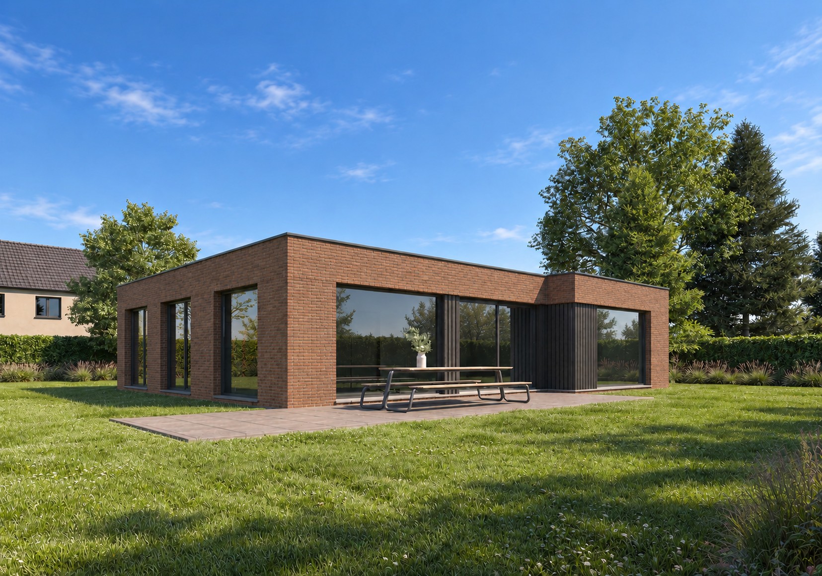 Gelijkvloerse nieuwbouwvilla in tweede bouwlijn in Lievegem - foto 4