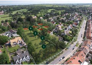 Project Magere Schorre - lot 1Deze bouwgrond van circa 972m² is gelegen in het Zoute op een van de meest prestigieuze en exclusieve locaties van...