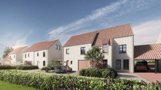 WONING 5: Stijlvolle half-open bebouwing met een woonopp. van 197,55 m² + terras 22,80m² + inpandige garage gelegen op een perceel van 6a95ca, met...