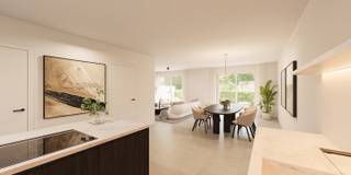 <p><strong>Lot 5 is een gesloten bebouwing op een perceel van 148 m² en heeft een bewoonbare oppervlakte van 148 m². De gelijkvloerse verdieping beschikt over een leefruimte met een open keuken, berging en gastentoilet . Vanuit de keuken is er directe toegang tot het terras en de privétuin. Op de eerste verdieping bevinden zich drie slaapkamers en een badkamer, voorzien van een ligbad, douche, dubbel lavabomeubel en toilet. Via de fietsenlift heeft u toegang tot de ondergrondse autostaanplaats en kelderberging.</strong><br /><br /><strong>Ontdek DRIESCH, een stijlvol nieuwbouwproject met 13 appartementen, 5 woningen en 1 handelsruimte, gelegen in de Driezenstraat en Korte Gasthuisstraat in Turnhout. <br /><br />Thuis in het beste stukje Turnhout<br /></strong>DRIESCH is gelegen in de Driezenstraat (gebouw A en B) en Korte Gasthuisstraat (gebouw C), in het centrum van Turnhout. Deze centrale ligging zorgt ervoor dat winkels, horecazaken en winkelcentra zich op wandelafstand bevinden. Daarnaast geniet u van de nabijheid van een groen plein en verschillende ontspanningsmogelijkheden. Dit nieuwbouwproject combineert dus stedelijke dynamiek met een aangename, rustige woonomgeving — een unieke troef in Turnhout.</p>
<p><strong>Ruimtegevoel &amp; woonplezier</strong></p>
<ul>
<li>appartementen 1, 2 of 3 slaapkamers, woningen 3 slaapkamers</li>
<li>Badkamers uitgerust met kwalitatieve sanitaire voorzieningen</li>
<li>Open leefruimtes met geïntegreerde keuken, eet- en zithoek</li>
<li>Rechtstreekse toegang tot terras of tuin</li>
</ul>
<p>Dankzij ruime afwerkingsbudgetten kan u uw nieuwbouwappartement of -woning personaliseren naar eigen smaak.<br />Praktisch comfort staat eveneens centraal. Er is een grote ondergrondse parkeergarage voorzien met kelderbergingen en fietsenlift en elke wooneenheid beschikt over de nodige bergruimte. De combinatie van slimme indeling en kwalitatieve materialen zorgt voor een aangenaam en zorgeloos wooncomfort.</p>
<p><strong>Buitenruimte als meerwaarde<br /></strong>De overdekte en niet-overdekte terrassen vormen een verlengstuk van de leefruimte en creëren een echte outdoor living beleving. Grote raampartijen zorgen voor een optimale lichtinval en versterken de connectie tussen binnen en buiten.</p>
<p>De gelijkvloerse nieuwbouwappartementen beschikken over een privatieve tuin, alsook de<strong> </strong>nieuwbouwwoningen genieten van een eigen tuin — ideaal voor gezinnen of wie graag tot rust komt in het groen, midden in Turnhout.</p>
<p><strong>Duurzaamheid en energiezuinigheid (max E-peil 20)<br /></strong>Dit bijna-energieneutrale nieuwbouwproject zet sterk in op duurzame technieken en energiezuinig wonen.</p>
<ul>
<li><strong>Warmtepomp met top-koeling</strong></li>
<li><strong>Vloerverwarming</strong></li>
<li><strong>Ventilatiesysteem D</strong></li>
<li><strong>Zonnepanelen</strong></li>
</ul>
<p>Deze toekomstgerichte keuzes zorgen niet alleen voor een optimaal leefcomfort, maar ook voor een aanzienlijke besparing op de energiefactuur. Door te investeren in energiezuinige nieuwbouw-appartementen en -woningen in Turnhout, kiest u voor een duurzame en waardevaste investering.</p>
<p><strong>Fiscale voordelen en bescherming van kopers</strong></p>
<p>Dankzij het lage E-peil van profiteert u gedurende de eerste <strong>vijf jaar van een vrijstelling van 50% op de onroerende voorheffing. </strong>Voor de <strong>A- en B-blokken </strong>van het project kunt u bovendien genieten van het <strong>verlaagde btw-tarief van 6% </strong>(onder voorwaarden).</p>
<p>Daarnaast verloopt de verkoop volledig volgens de <strong>Wet Breyne</strong>. Deze wet biedt u als koper <strong>maximale bescherming en transparantie</strong>, waarbij u de woning of het appartement <strong>in schijven betaalt naarmate de werken vorderen</strong>.</p>