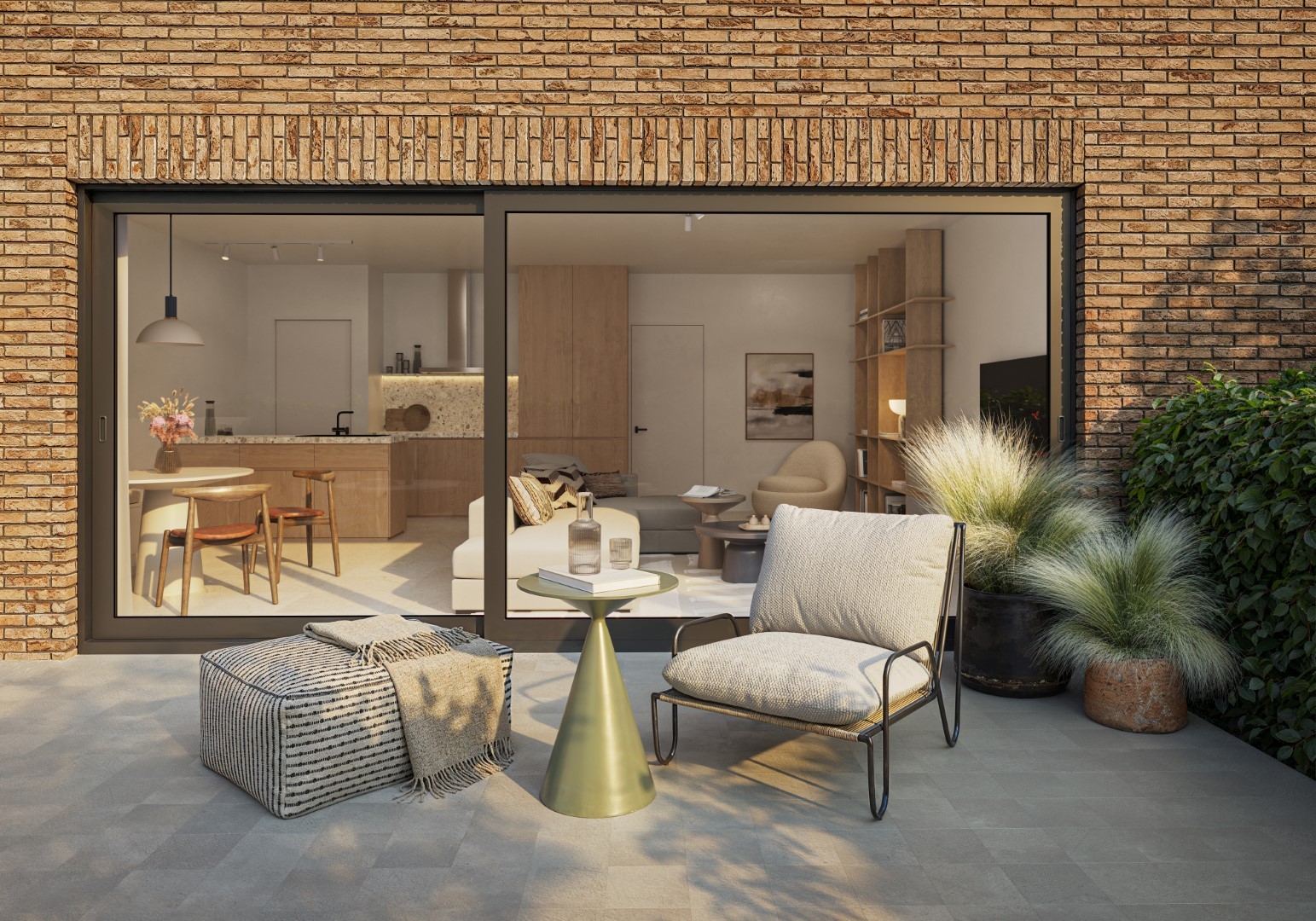 Gelijkvloers 2slpk-appartement met tuin - foto 1